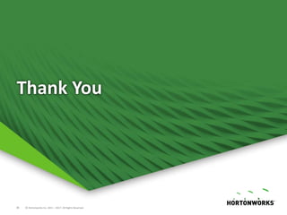 34 © Hortonworks Inc. 2011 – 2017. All Rights Reserved
Thank You
 