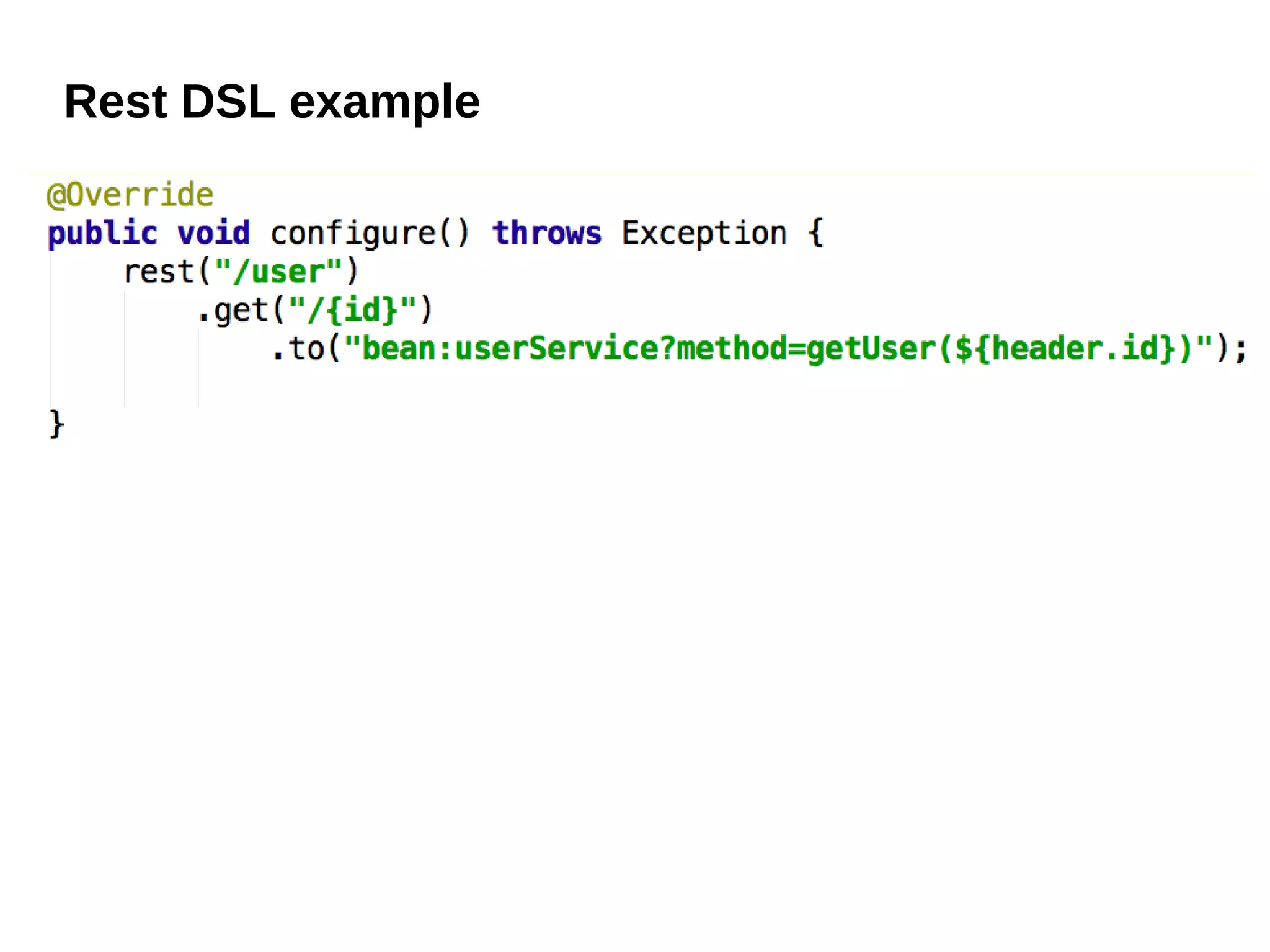 Rest DSL example
 