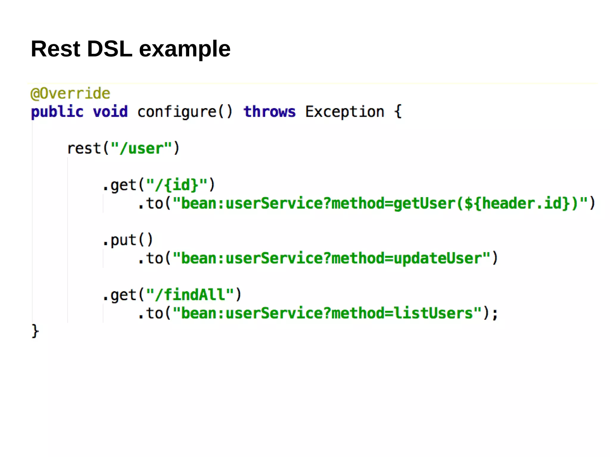 Rest DSL example
 