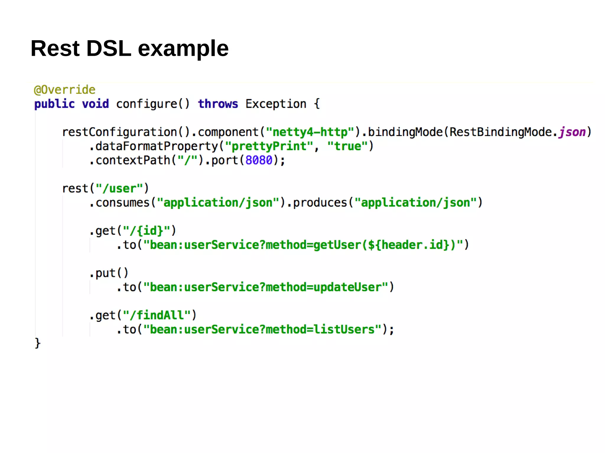 Rest DSL example
 