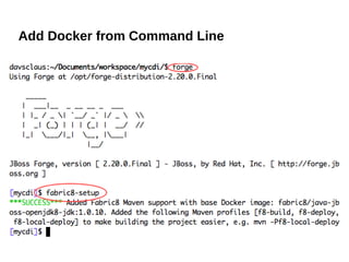 Add Docker from Command Line
 