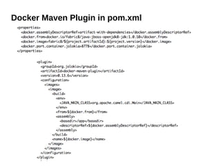 Docker Maven Plugin in pom.xml
 