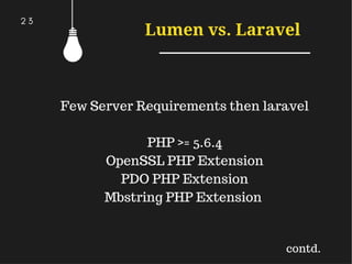 Micro-services Architecture and Lumen Micro-framework | PPT