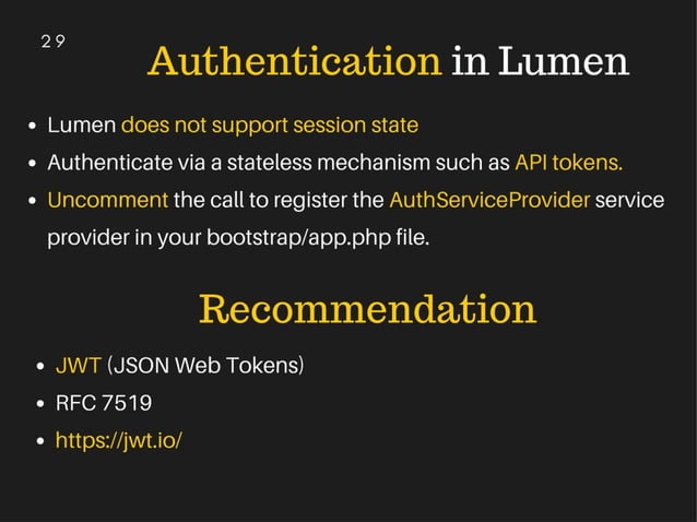 Micro-services Architecture and Lumen Micro-framework | PPT