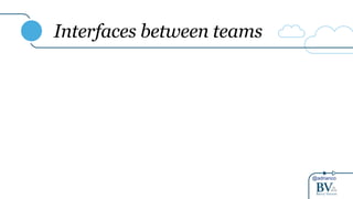 @adrianco
Interfaces between teams
 