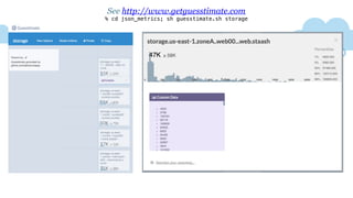 See http://www.getguesstimate.com
% cd json_metrics; sh guesstimate.sh storage
 