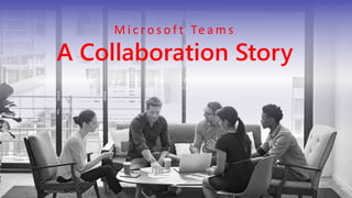 Microsoft Confidential
A Collaboration Story
M i c r o s o f t Te a m s
 