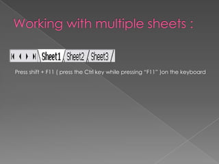 Press shift + F11 ( press the Ctrl key while pressing “F11” )on the keyboard
 