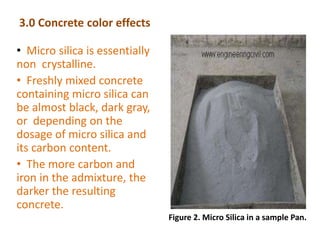 Micro silica in concrete | PPTX