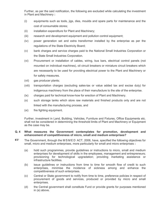 Micro, small and medium enterprises development act, 2006 (msmed act ...