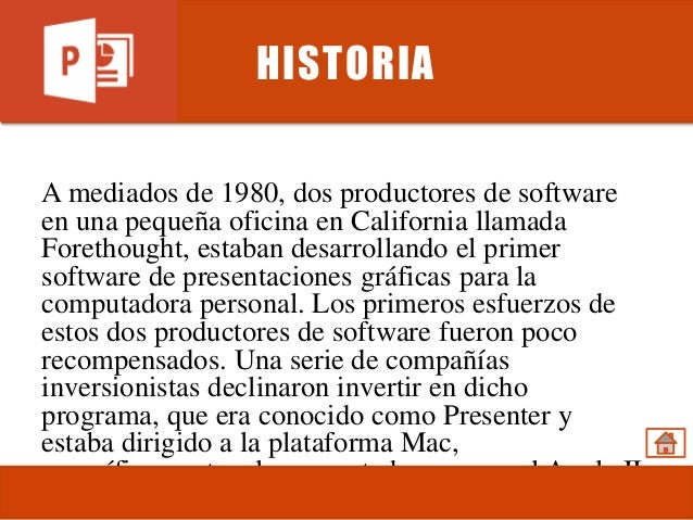 Historia de Power Point