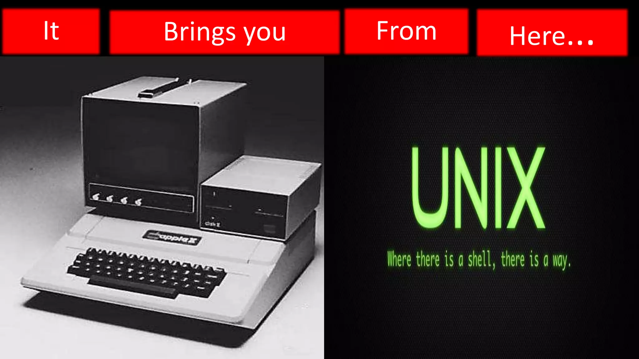 Brings youIt From Here...
 