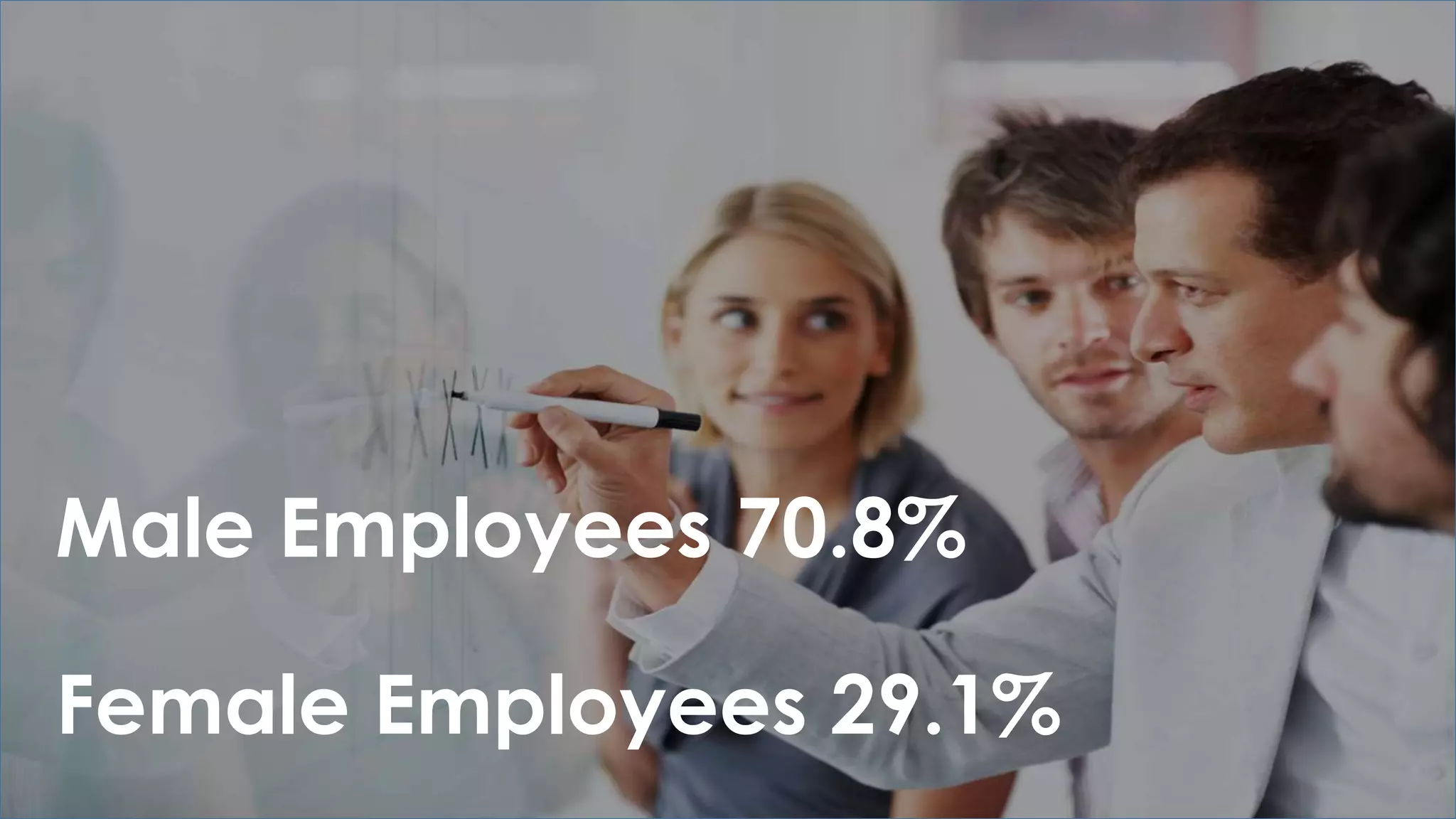 Male Employees 70.8%
Female Employees 29.1%
 