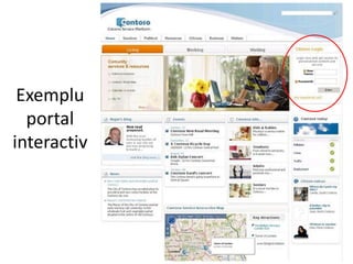 Exemplu
  portal
interactiv
 