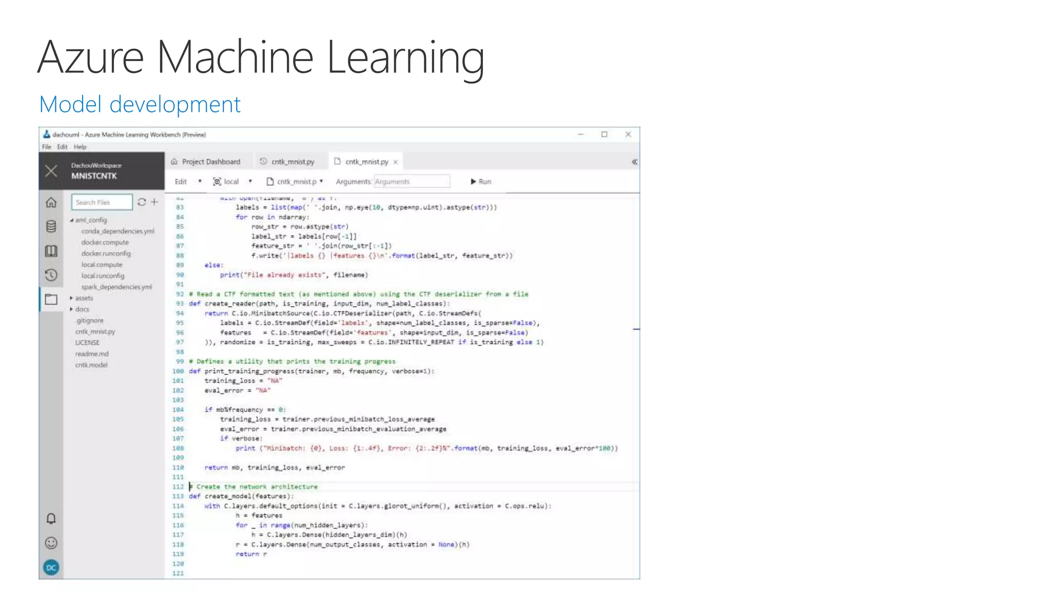 Azure Machine Learning
 