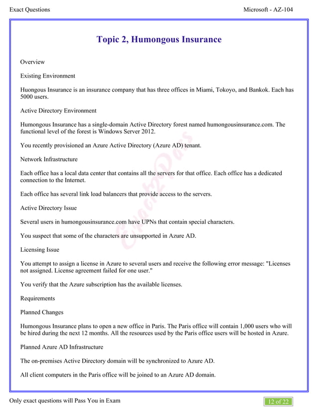 latest AZ-104 Exam Questions and Answers | PDF