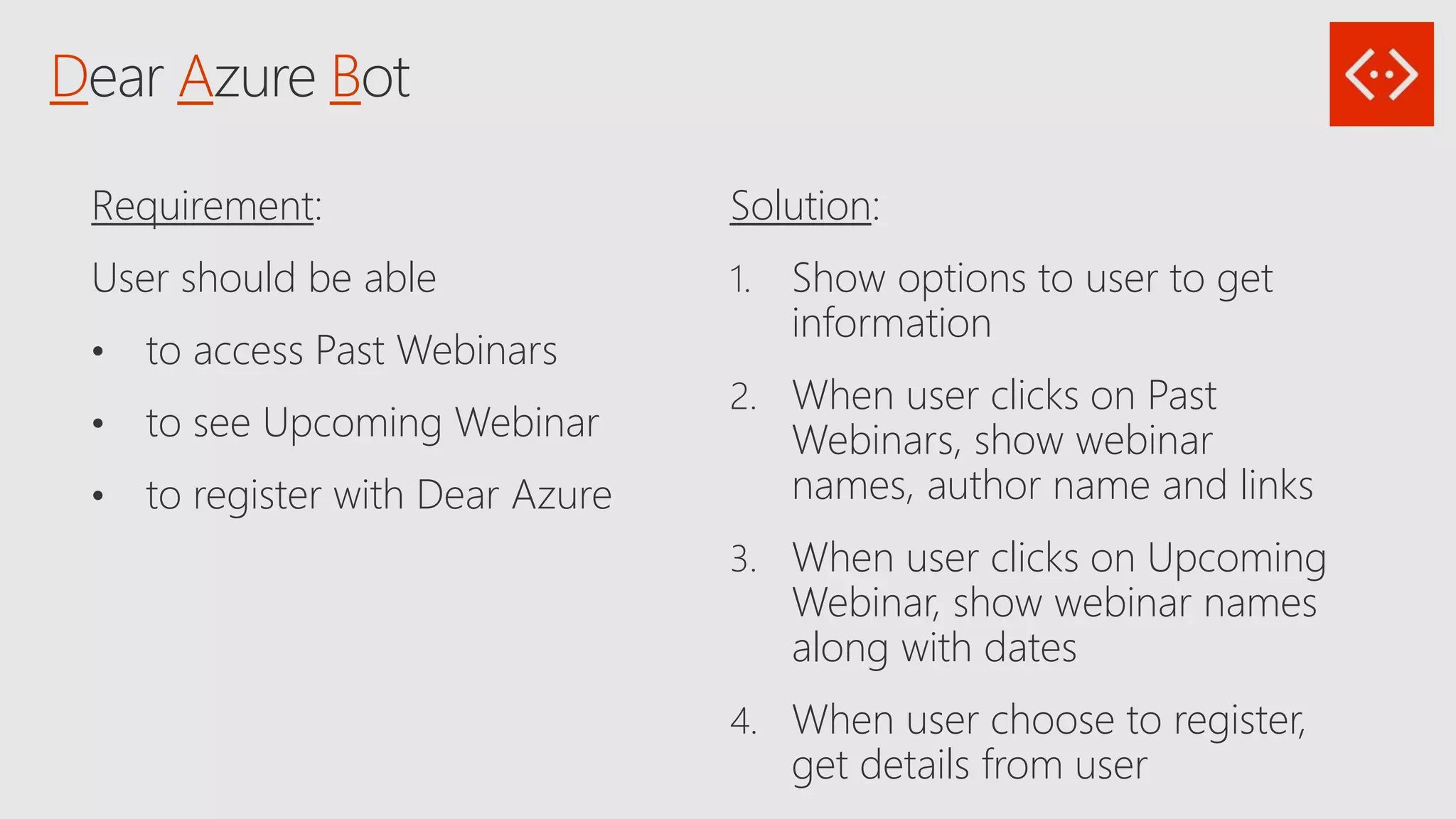 Getting started with microsoft bot framework ppt