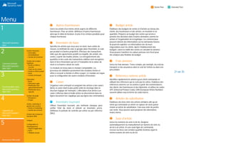 Menu
1
Microsoft Dynamics
NAV
2
Comment acheter
Microsoft Dynamics
NAV 2015
3
Fonctionnalités dans
Microsoft Dynamics
NAV 2015
4
Capacités de
Microsoft Dynamics
NAV 2015
5
Ressources Microsoft
Gestion financière
 Généralités
 Immobilisations
 Gestion de trésorerie
Gestion de la chaîne
logistique
 Ventes et effets à
recevoir
 Taxes sur les ventes
 Achats et effets à payer
 Stock
 Gestion d'entrepôt
Fabrication
 Bases
 Fabrication agile
 Planification des
approvisionnements
 Planification de la
capacité
Gestion de projet
 Ressources
 Projets
Ventes, marketing et
gestion des services
 Ventes et marketing
 Gestion des services
Gestion des ressources
humaines (RH)
Langues
Configuration et
développement
 Objets d'application
 Autre
 Modules locaux
Prévision de trésorerie
La prévision de trésorerie permet de prévoir comment les
liquidités de l'entreprise – trésorerie et autres éléments –
évolueront dans le temps. Elle se compose de deux éléments -
les entrées et sorties en trésorerie - l’argent que vous pensez
recevoir et celui que vous pensez dépenser, ainsi que les
liquidités dont vous pouvez disposer. L’ensemble de ces
éléments permet d'établir une prévision de trésorerie.
Immobilisations
Immobilisations de base
Gérez vos immobilisations, par exemple les immeubles, les
équipements, les machines. Gérez diverses transactions liées
aux immobilisations : acquisitions, amortissements,
dépréciation, appréciation et cession. Pour chaque
immobilisation, vous définissez la méthode et les conditions
utilisées pour calculer les amortissements. Vous pouvez définir
un nombre illimité de méthodes et de conditions pour
répondre aux exigences légales et pour des objectifs internes.
Ce module est particulièrement bien adapté aux entreprises
internationales qui utilisent différentes méthodes
d'amortissement.
Allocations aux immobilisations
Allouez différents éléments d'amortissement, comme le coût
d'acquisition et l'amortissement, à différents départements ou
projets via des clés de répartition. Utile lorsque plusieurs
départements se partagent une même immobilisation.
Assurance
Suivez les assurances sur vos immobilisations et déterminez
facilement si ces biens sont sous-assurés ou sur-assurés. Une
immobilisation peut être sur un ou sur plusieurs contrats
d'assurance. Les montants des polices d'assurance peuvent
être indexés.
Maintenance
Enregistrez les dépenses de service et de maintenance pour
chaque immobilisation. Cela vous permet d'effectuer des
analyses et de prendre des décisions sur le renouvellement et la
cession d'immobilisations.
Reclassement
Reclassez une immobilisation ou une partie d'immobilisation –
par exemple en la faisant passer d'un département à un autre.
Vous pouvez diviser une immobilisation en plusieurs, ou
regrouper plusieurs immobilisations en une seule. Lorsque vous
devez retirer une partie d'une immobilisation vous pouvez
diviser cette immobilisation en deux parties, celle à retirer et
l'autre.
Gestion de trésorerie
Gestion des comptes bancaires
Créez, exploitez et gérez plusieurs comptes bancaires pour
répondre à vos besoins et traiter différentes devises.
Paiements électroniques et
prélèvements automatiques
Créez des ordres de paiement à partir des documents du
fournisseur ; produisez les fichiers d'ordres de paiement au
format ISO 20022 / SEPA ou utilisez le service conversion de
données bancaires en fournissant à votre banque le fichier de
paiement approprié. Suivez facilement l'historique des
paiements électroniques et recréez un fichier de paiement si
nécessaire. Un processus simple vous permet de marquer et de
traiter les transactions.
Créez des ordres de prélèvement pour être payé directement
par les banques de vos clients et générez le fichier de ces ordres
dans le format ISO 20022/SEPA.
16 sur 35
 