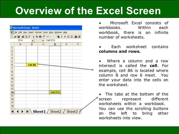 ms excel description