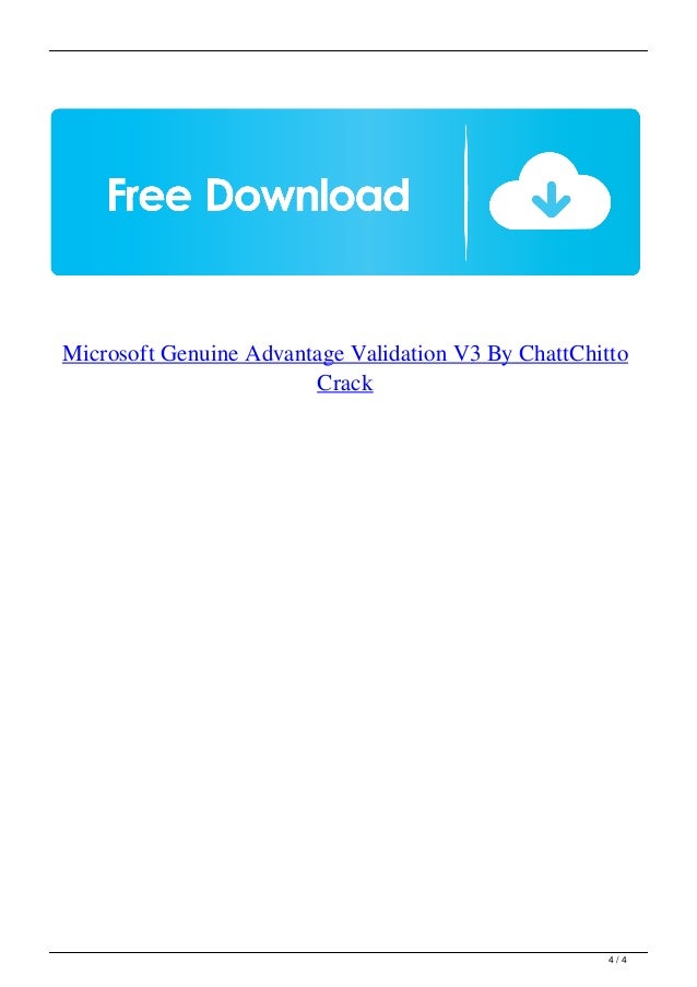 Windows genuine advantage validation Windows genuine advantage validation