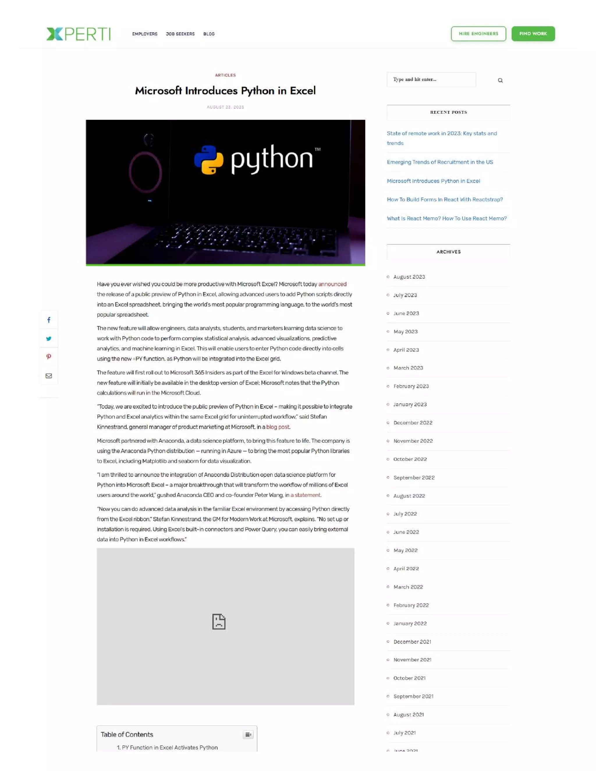 Microsoft Introduces Python in Excel | PDF