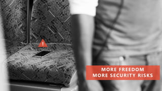 MORE FREEDOM
MORE SECURITY RISKS
 
