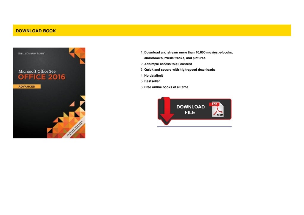 [BEST BOOKS] Microsoft Office 365 & Office 2016 Advanced (Shelly