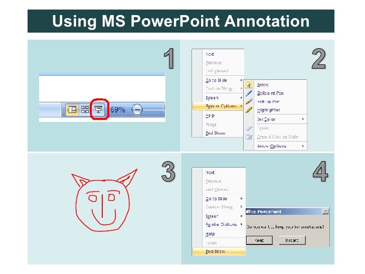 microsoft office powerpoint annotations