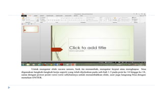 Microsoft Tentang Power Point Power Point .pptx
