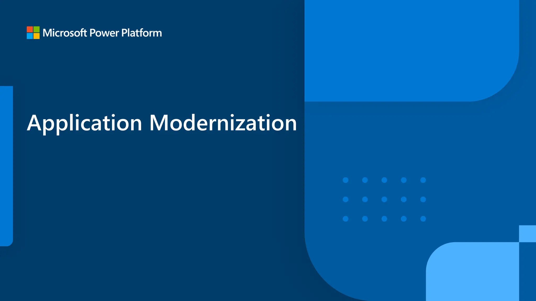 Application Modernization
 