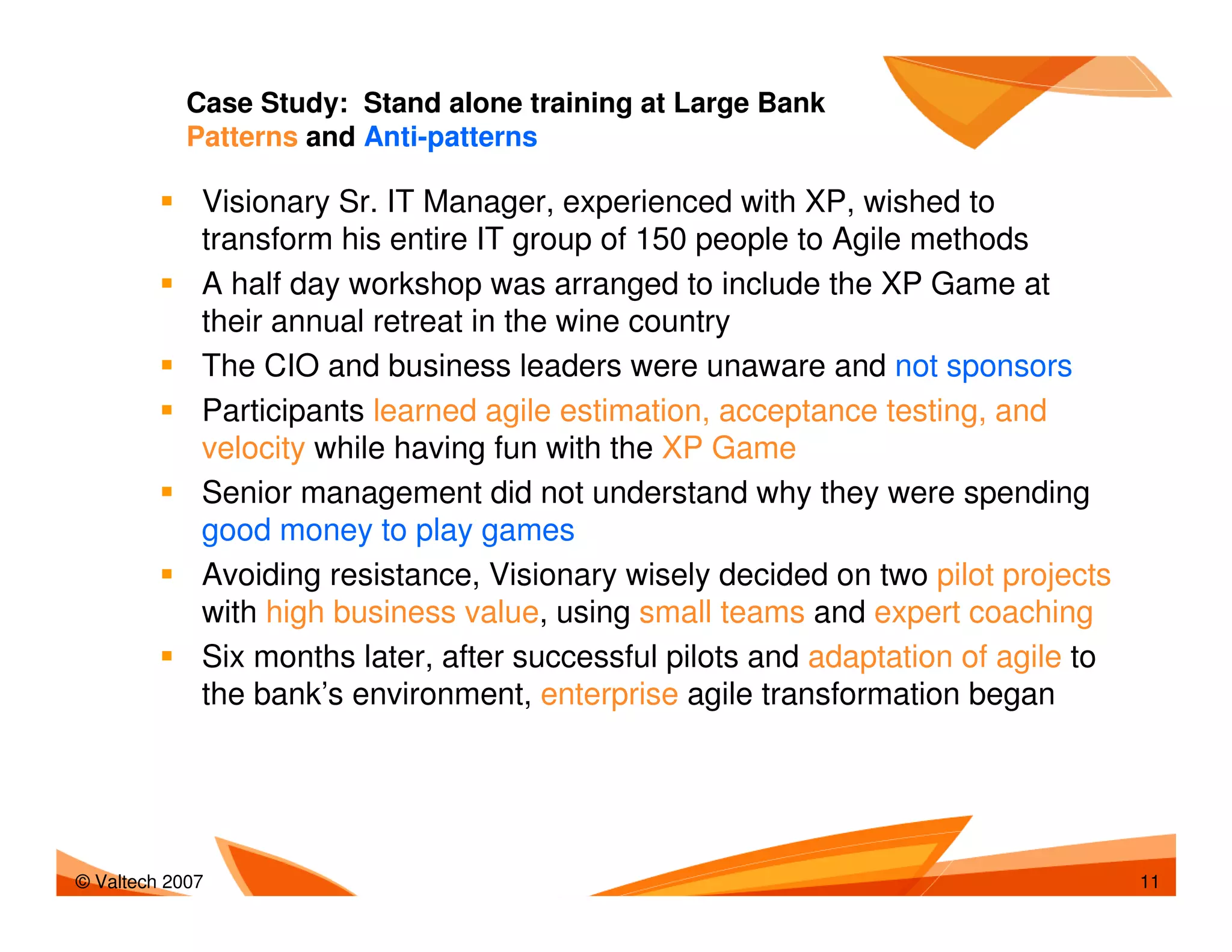 Agile Adoption Patterns And Antipatterns