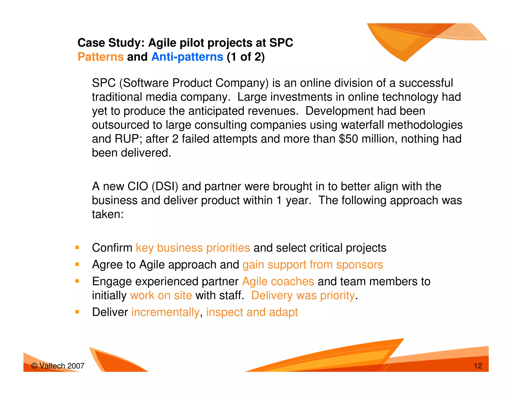 Agile Adoption Patterns And Antipatterns
