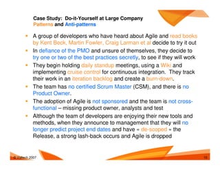 Agile Adoption Patterns And Antipatterns