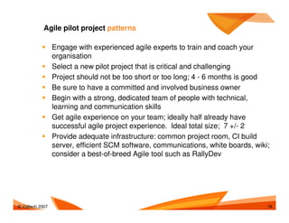 Agile Adoption Patterns And Antipatterns