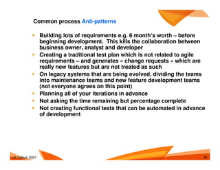 Agile Adoption Patterns And Antipatterns