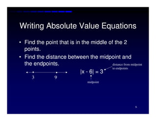 Algebra Solving Open Sentences Involving Absolute Value | PDF