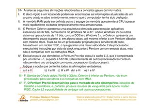 Coletanea Hardware e Arquitetura (ESAF) - Walter Cunha