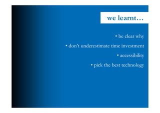 Local government social media - lessons learnt