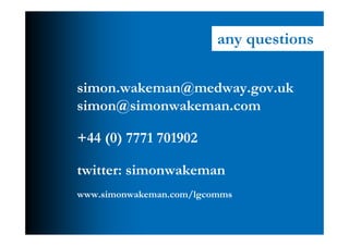 Local government social media - lessons learnt