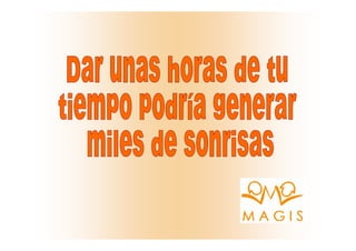 Presentación de Magis Comedor