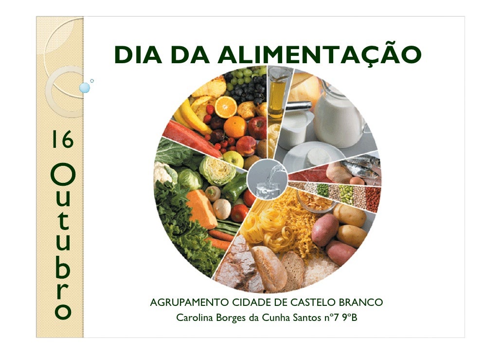 DIA DA ALIMENTAÇÃO


16




       AGRUPAMENTO CIDADE DE CASTELO BRANCO
           Carolina Borges da Cunha Santos nº7 9ºB
 