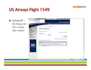 Us Airways 1549 & Digital Crisis Management