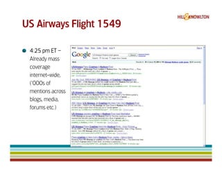 Us Airways 1549 & Digital Crisis Management
