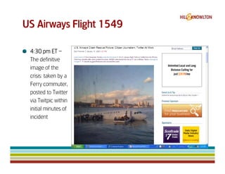 Us Airways 1549 & Digital Crisis Management