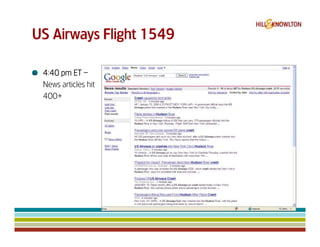 Us Airways 1549 & Digital Crisis Management