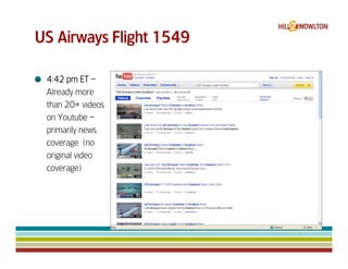 Us Airways 1549 & Digital Crisis Management