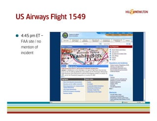 Us Airways 1549 & Digital Crisis Management