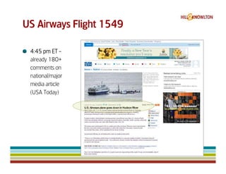 Us Airways 1549 & Digital Crisis Management