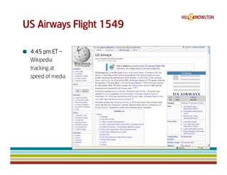 Us Airways 1549 & Digital Crisis Management