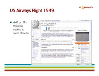 Us Airways 1549 & Digital Crisis Management